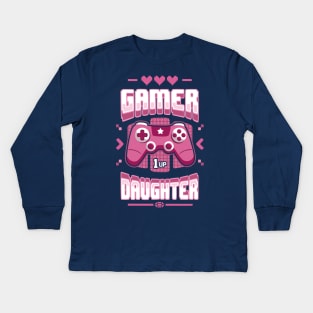 Gamer Daughter Kids Long Sleeve T-Shirt